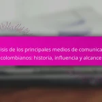 Análisis de los principales medios de comunicación colombianos: historia, influencia y alcance