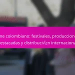 Cine colombiano: festivales, producciones destacadas y distribución internacional