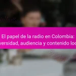 El papel de la radio en Colombia: diversidad, audiencia y contenido local