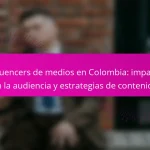 Influencers de medios en Colombia: impacto en la audiencia y estrategias de contenido