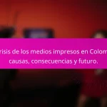 La crisis de los medios impresos en Colombia: causas, consecuencias y futuro.