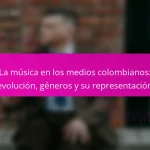 La música en los medios colombianos: evolución, géneros y su representación