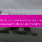 Medios de comunicación y cultura en Colombia: representación, diversidad y acceso