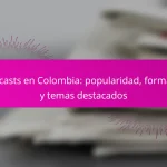 Podcasts en Colombia: popularidad, formatos y temas destacados