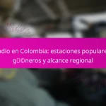 Radio en Colombia: estaciones populares, géneros y alcance regional