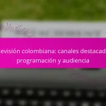 Televisión colombiana: canales destacados, programación y audiencia