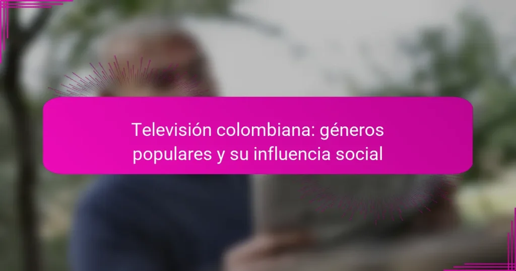 Televisión colombiana: géneros populares y su influencia social
